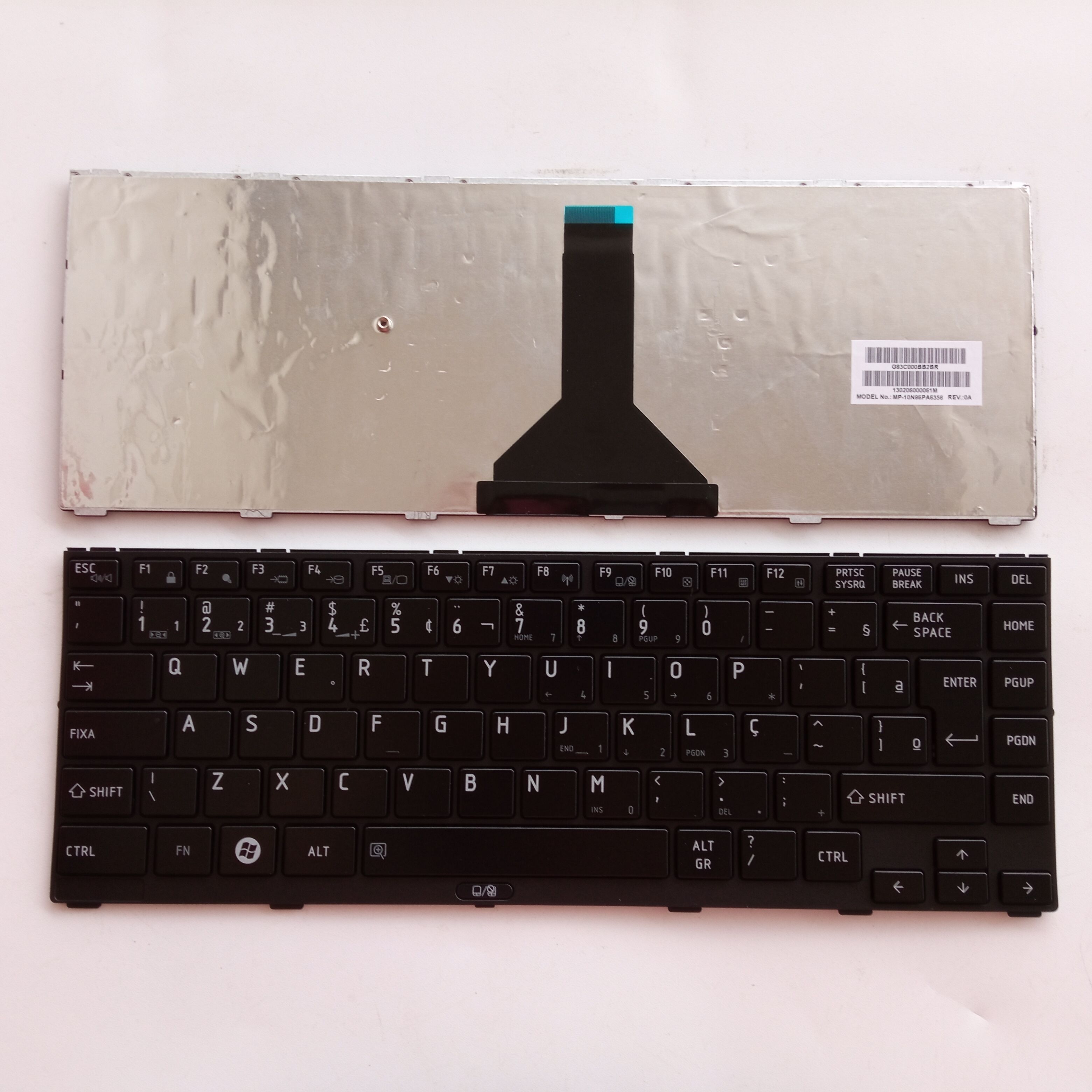 Picture of New Replacement Laptop Keyboard For TOSHIBA R840/R845/R800/R940/R945 GLOSSY BLACK FRAME BLACK BR Layout